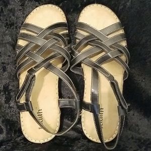 Judith "Tyra" Black Sandals 9.5M